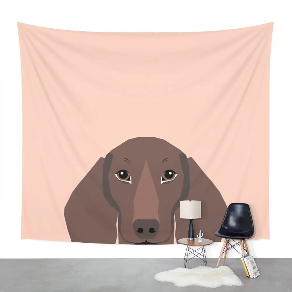 МАНДАЛА ГОБЕЛЕН Remy Daschund хипстер Doxie Weiner Dog Wiener настенный гобелен с принтом собаки