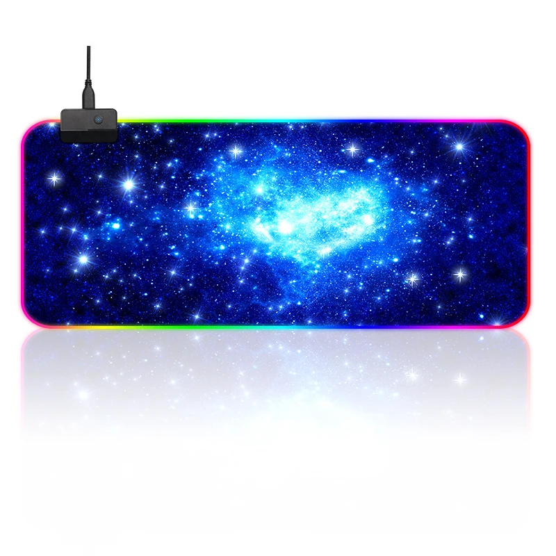 RGB коврик для мыши игровой большой XXL компьютерный XL геймерский коврики