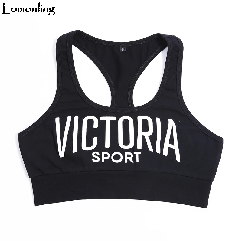 

Lomonling Lace Top Special Offer Cropped Feminino Regata Feminina 2019 New Women's Vest Base Letters Printed Comfort Cotton