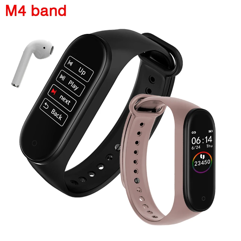 Спортивные мужские Смарт часы M4 band водонепроницаемые Ip67 с пульсометром фитнес