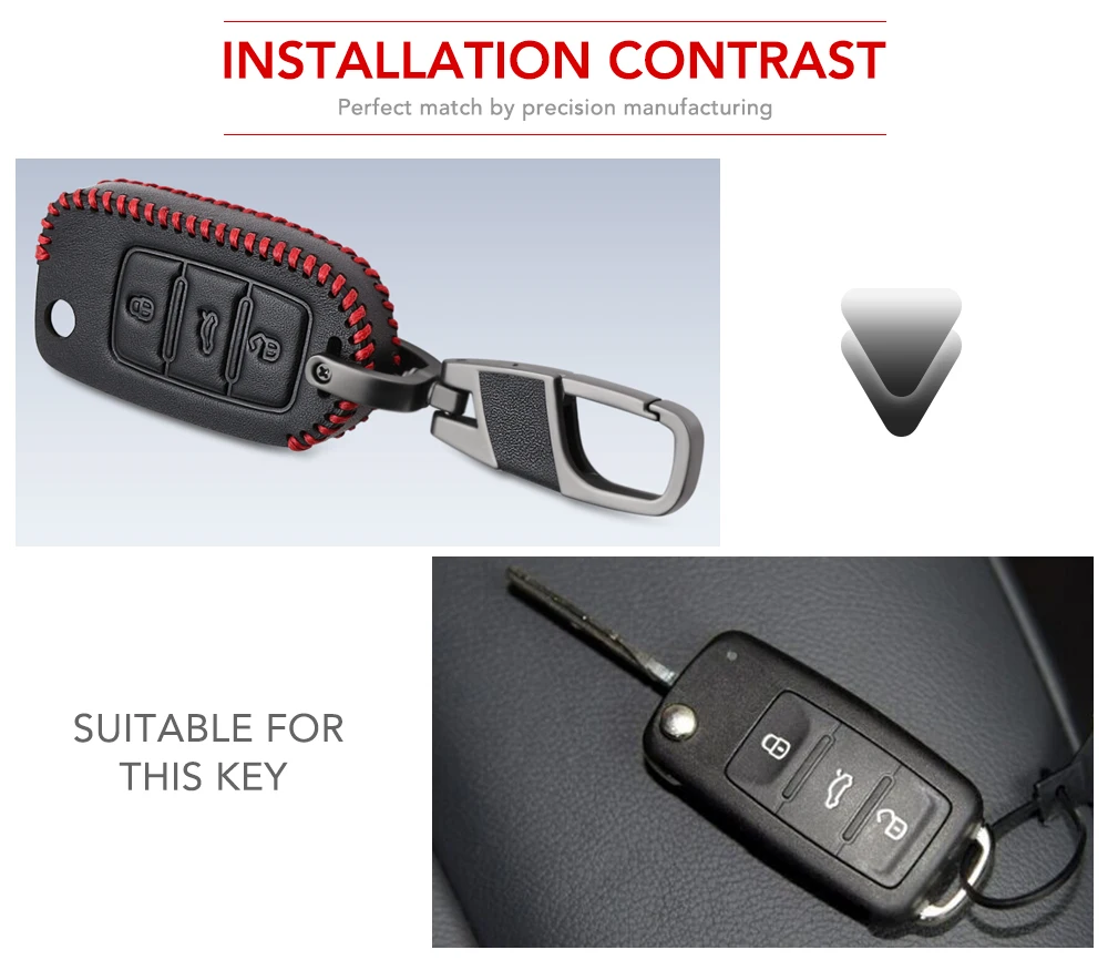 Чехол для ключа стайлинга автомобиля чехол VW Golf Bora Jetta POLO GOLF Passat Skoda Octavia A5 Fabia SEAT Ibiza