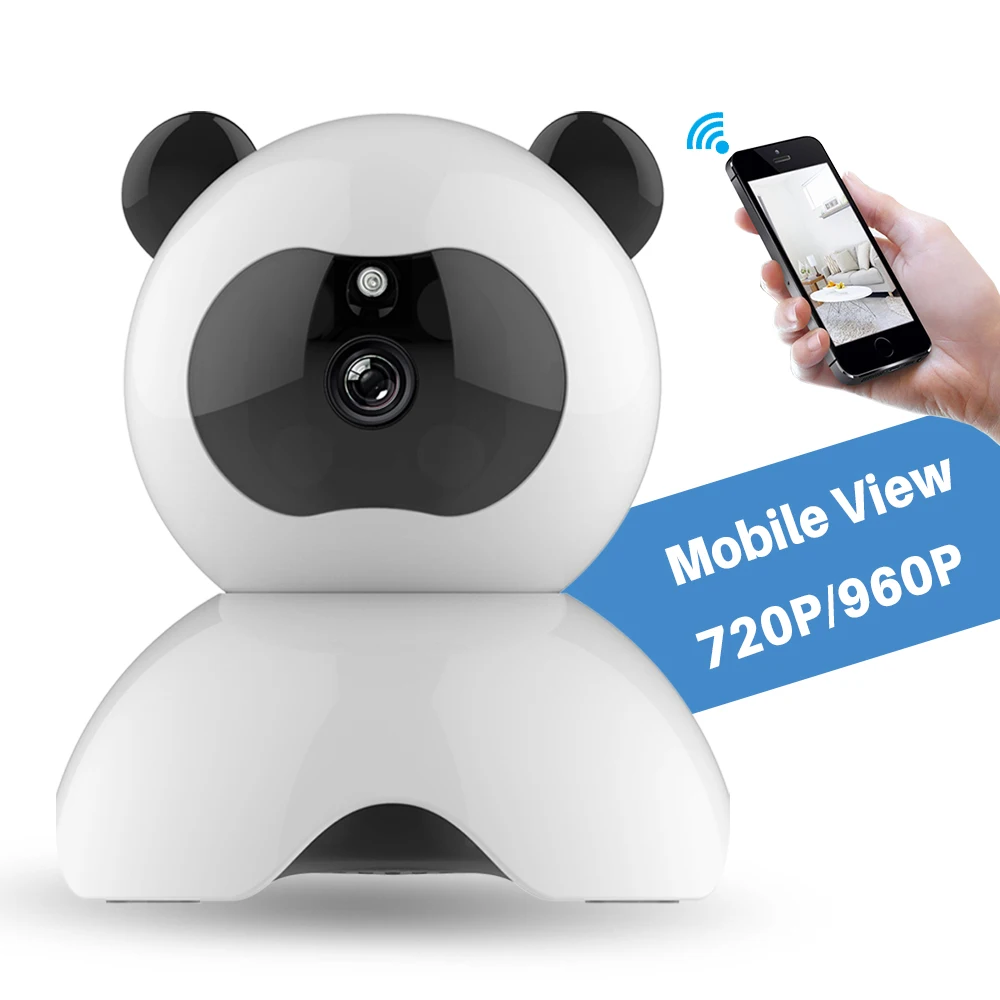 Дома Прекрасный Panda Камера видеонаблюдения 720 P 960 Беспроводной IP Видеоняни и