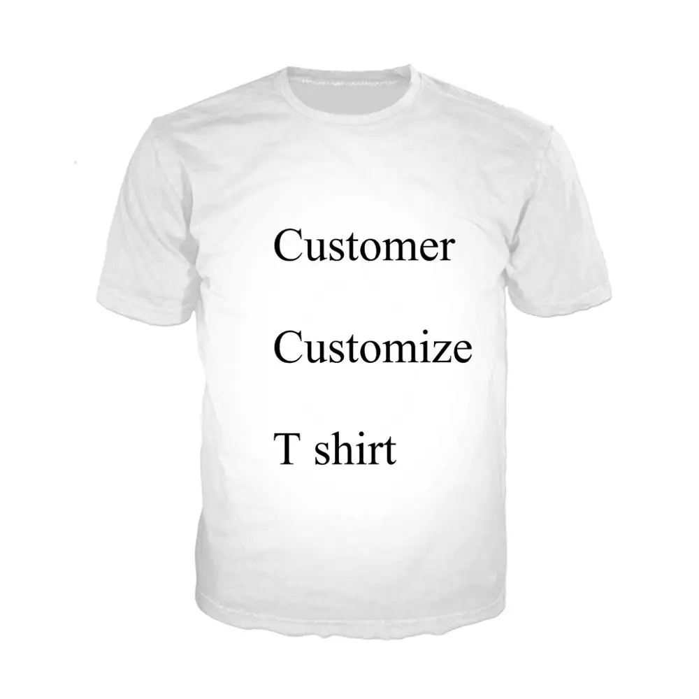 Клиент настроить 3d печатная Футболка Мужская/женская модная повседневная