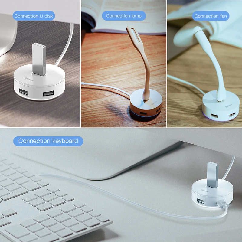 Baseus USB 3 0 4 портовый usb концентратор 5 Гбит/с адаптер Type C компьютер ПК для Macbook