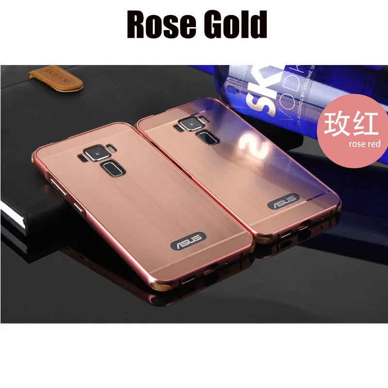 Capinha For Asus Zenfone 3 ZE552KL Case Bumper Anti-Knock Metal Aluminum Frame Brushed PC Back Cover ZE520KL | Мобильные телефоны и