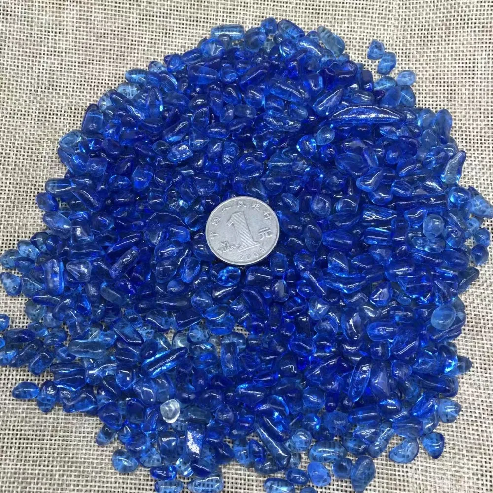 Wholesale Natural Light Blue Coloured Glaze Crystal Stone Rock Mineral Specimen Planting Aquarium Fish Tank Decor Crafts | Дом и сад