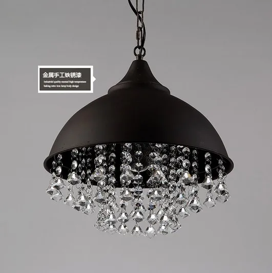 Американский Лофт ретро Droplight кристалл подвесные светильники для столовой