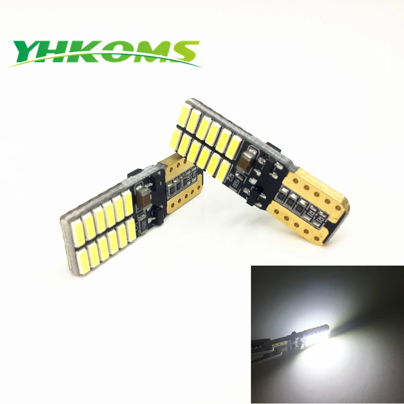 4 шт. Автомобильные светодиодные лампы YHKOMS T10 W5W 194 168 24 SMD 4014|t10 smd 24|t10 24car light |