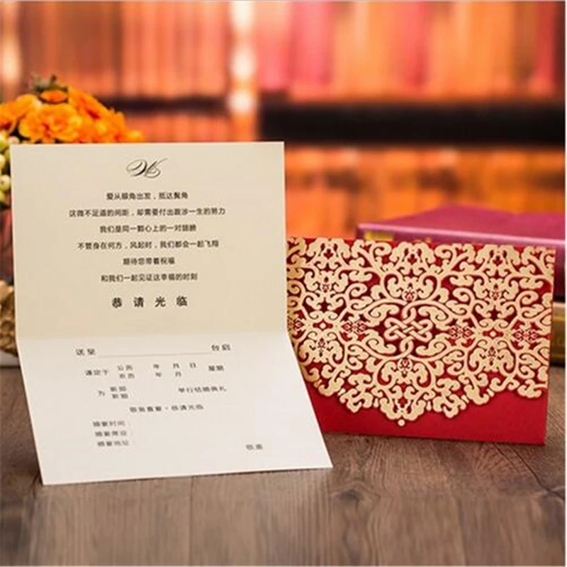10 шт. романтические кружевные винтажные свадебные пригласительные открытки для