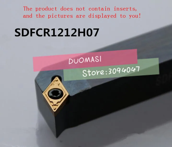 

SDFCR1212H07 12*12*100 мм металлический токарный станок Режущий инструмент токарный станок с ЧПУ токарные инструменты Внешний токарный инструмент держатель s-типа SDFCR/L