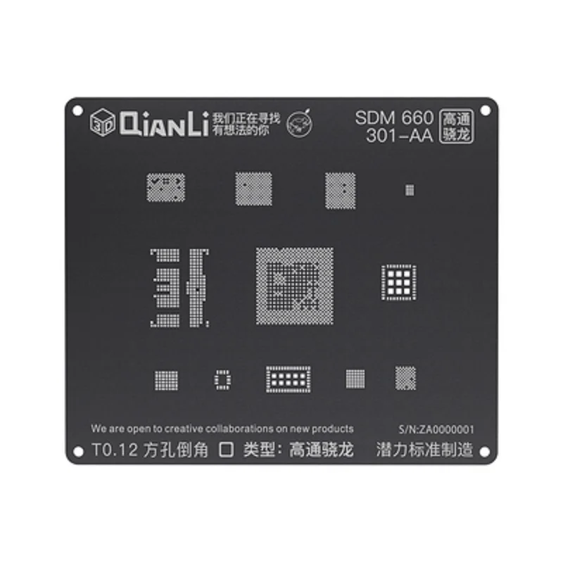 Qianli iBlack 3D набор трафаретов для пайки BGA для Android устройство, док-станция Qualcomm Встраиваемая мультимедийная карта памяти DDR MTK 6582 MSM8916 8917 8909 8939 8953 8940 Kirin 665 659