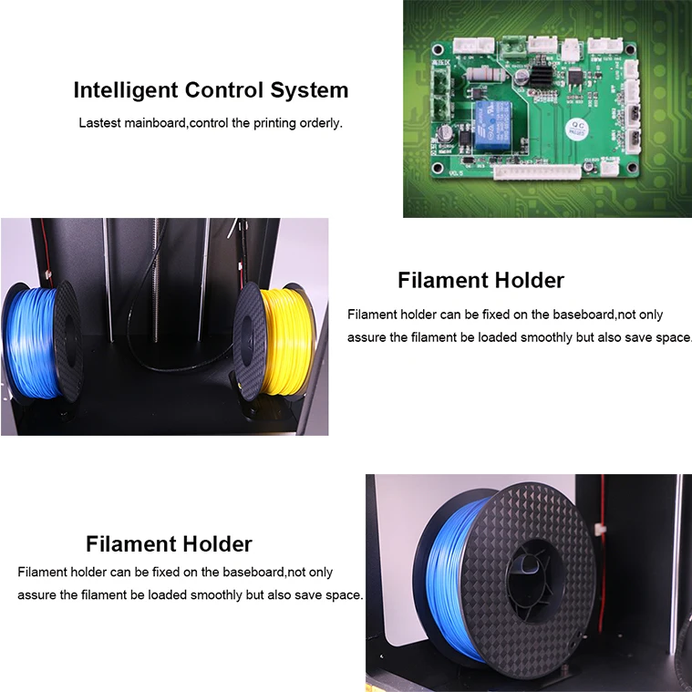 Черный FDM 3d принтер один экструдер поддержка ABS/PLA 3D нити Createbot MID 3d принтер с сенсорным экраном и подогревом