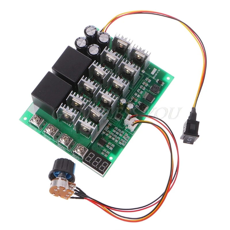 DC 10-55V 12V 24V 36V 48V 55V 100A мотор Скорость Управление ШИМ HHO RC обратный переключатель с
