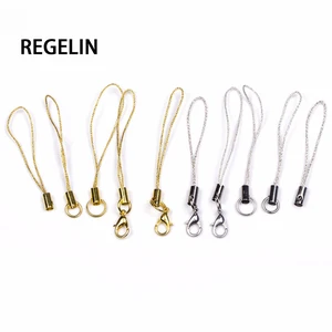 REGELIN 50pcs Cord Hang Rope Key Chain Charms Mobile Case Strap Lariat
Lanyard Lobster Clasp Cell Phone Finding Connector DIY 3.44 USD