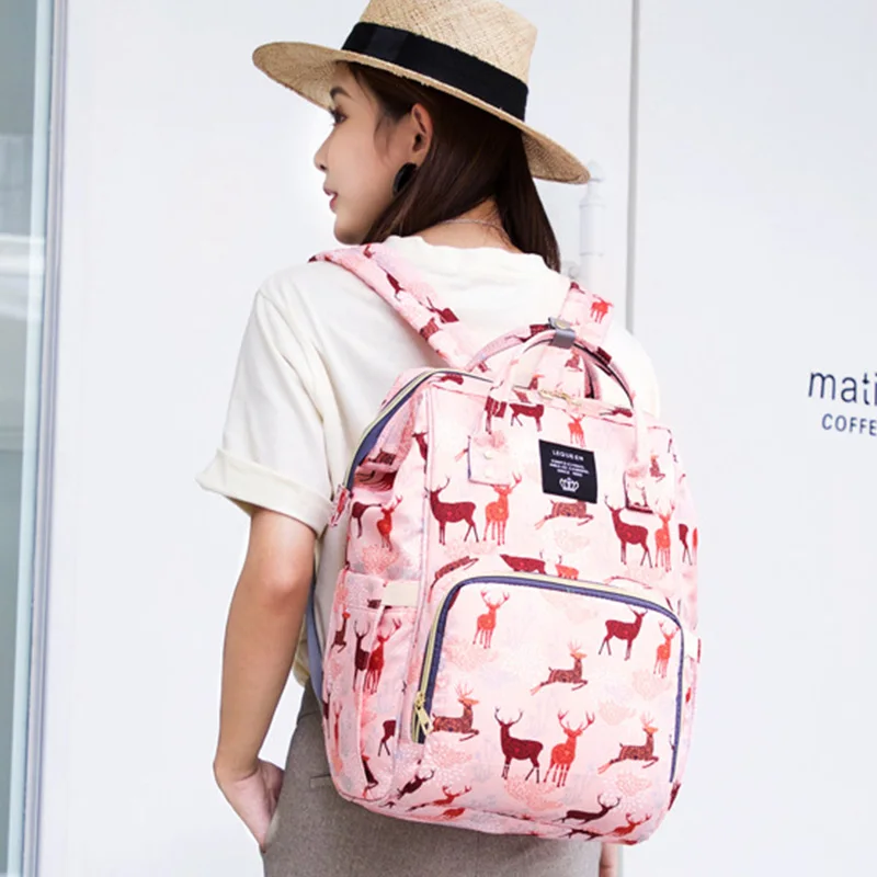 Diaper Bag Travel Mummy Backpack Maternity Nappy Changing Bags Large Capacity Waterproof Nursing Wet Swan For Baby Care | Мать и ребенок