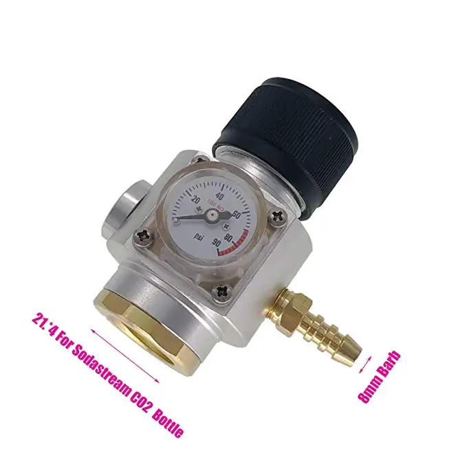 Газовая линия в сборе 5/16 дюйма 0 90 PSI CO2 мини Регулятор газа T21 * 4 дозировка для пива