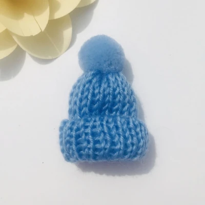 Sky blue 10 шт. мини Помпон мяч вязаная шапка DIY кукла декоративные принадлежности чехол для телефона швейное изделие для сумки художественные материалы для рукоделия детское украшения для волос - Цвет: Sky blue