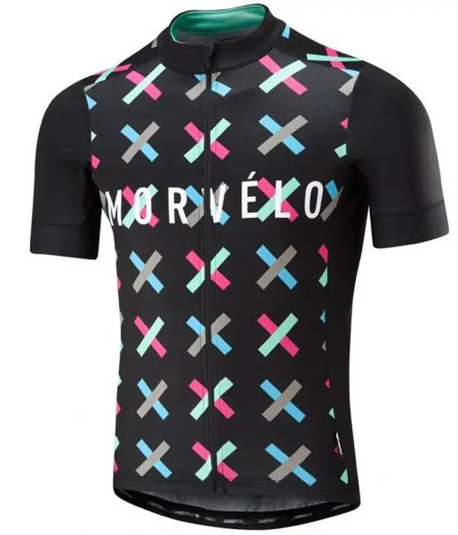 Мужская/Женская спортивная рубашка Morvelo трикотажная быстросохнущая одежда для