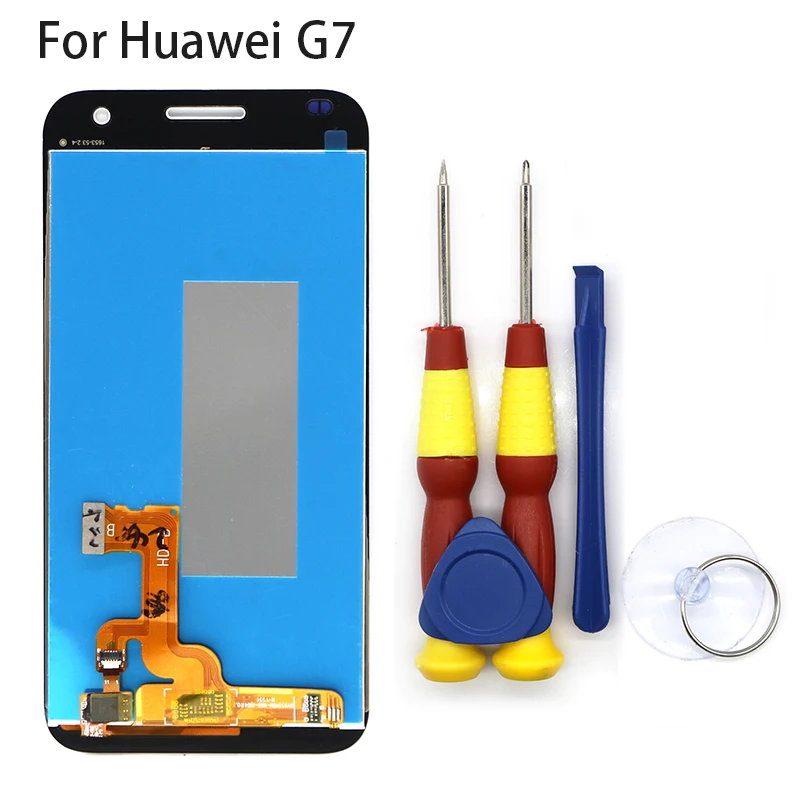 Новый Оригинальный сенсорный ЖК-дисплей ЖК-экран для Huawei G7 запасные части +