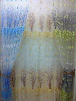 30M Hot Sale Vogue Floral Voile Door Window Tulle Curtain fabric Scarf Drape Panel Sheer Valances plaid hotel material