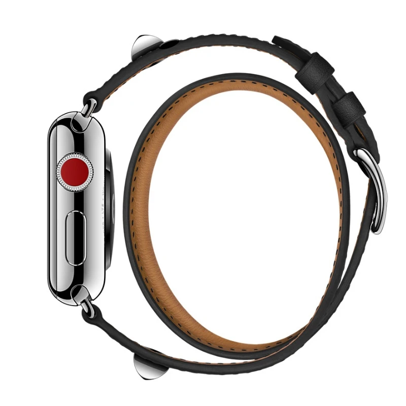 Ремешок из натуральной кожи для Apple Watch 4 Series 1 2 3 iWatch Herme 38 44 мм|strap for apple watch|watch band