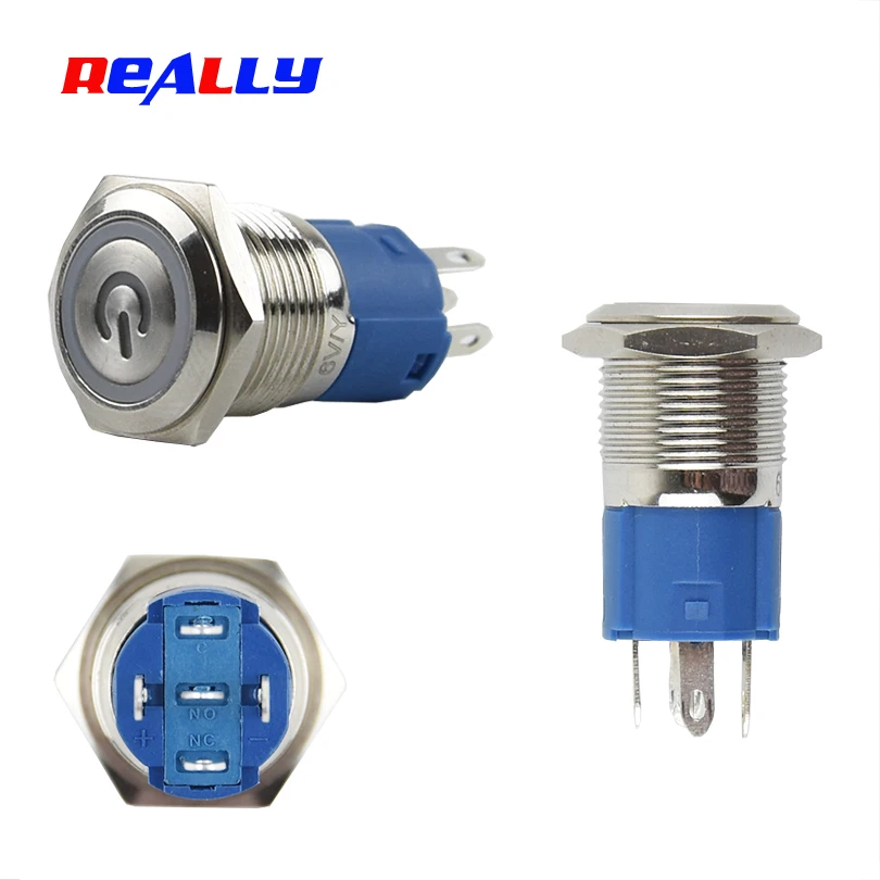 Водонепроницаемый металлический кнопочный переключатель со