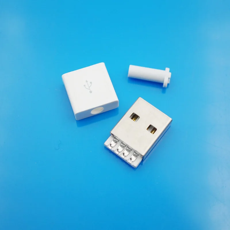 30 шт длинный хвост 2 0 USB штекер белый цвет для DIY аксессуары|plug white|plug maleplug usb |