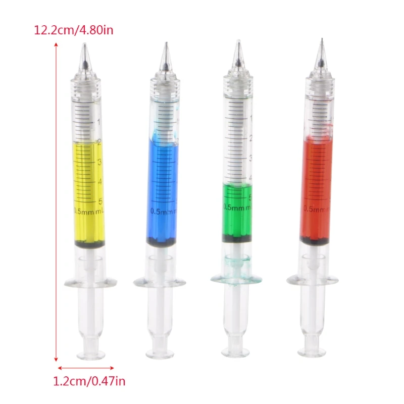 

1Pc Needle Tube Syringe Shape Mechanical Pencil Office School Stationery