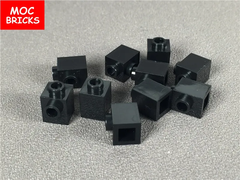20 шт./лот цветные блоки MOC модифицированный кирпич 1x1 со шпилькой с 1 стороны