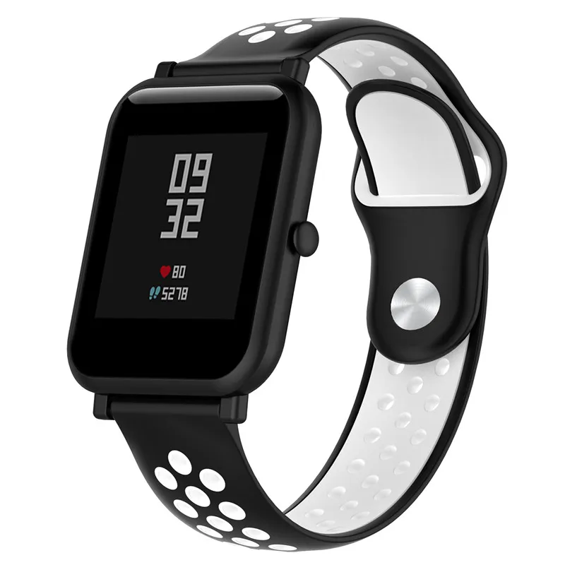 

20mm 22mm Silicone Watchband Strap For Xiaomi Huami Amafit 2/2s Bip Wrist Band Bracelet Straps