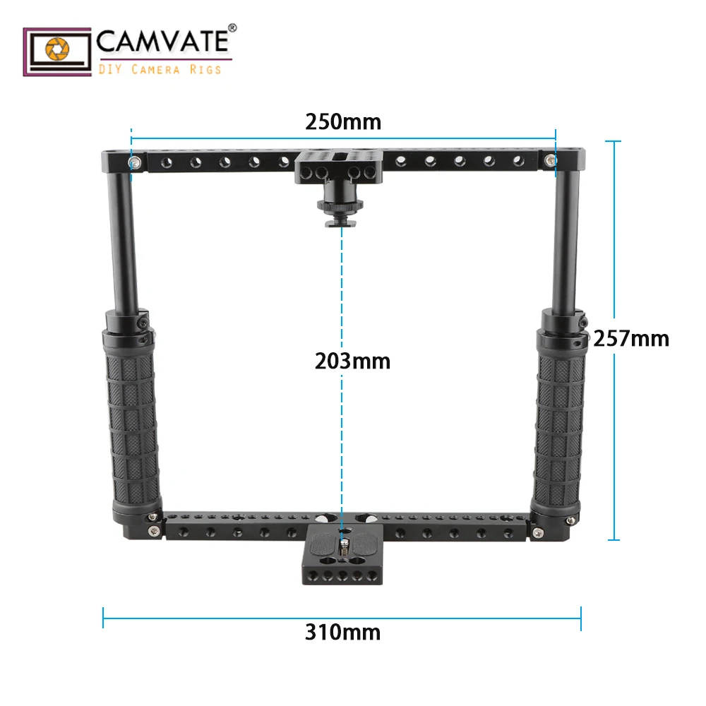 CAMVATE Камера клетка Риг для Canon EOS 1DC/Canon 1DX/Nikon D3X/D3S/D800/D800/810/850/a7/a7S/a7R/a7II/a7RII/a7SII/Fujifilm X