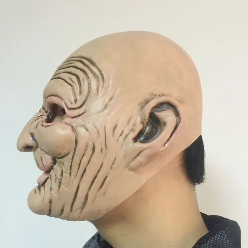 Латексная Маска для взрослых забавные смайлики Хэллоуина взрослых|old man latex mask|mask