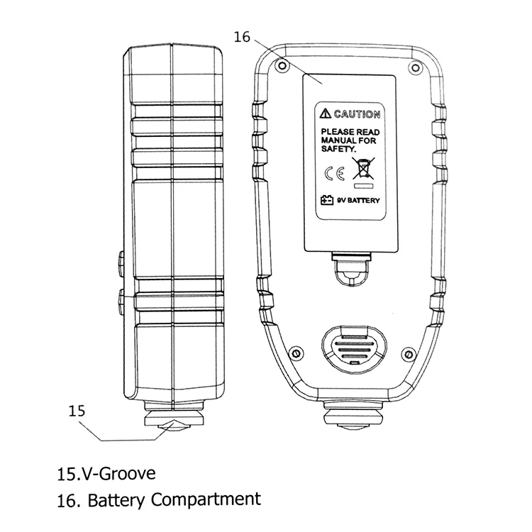 Высокоточный измеритель толщины покрытия цифровой краски черный и цветной