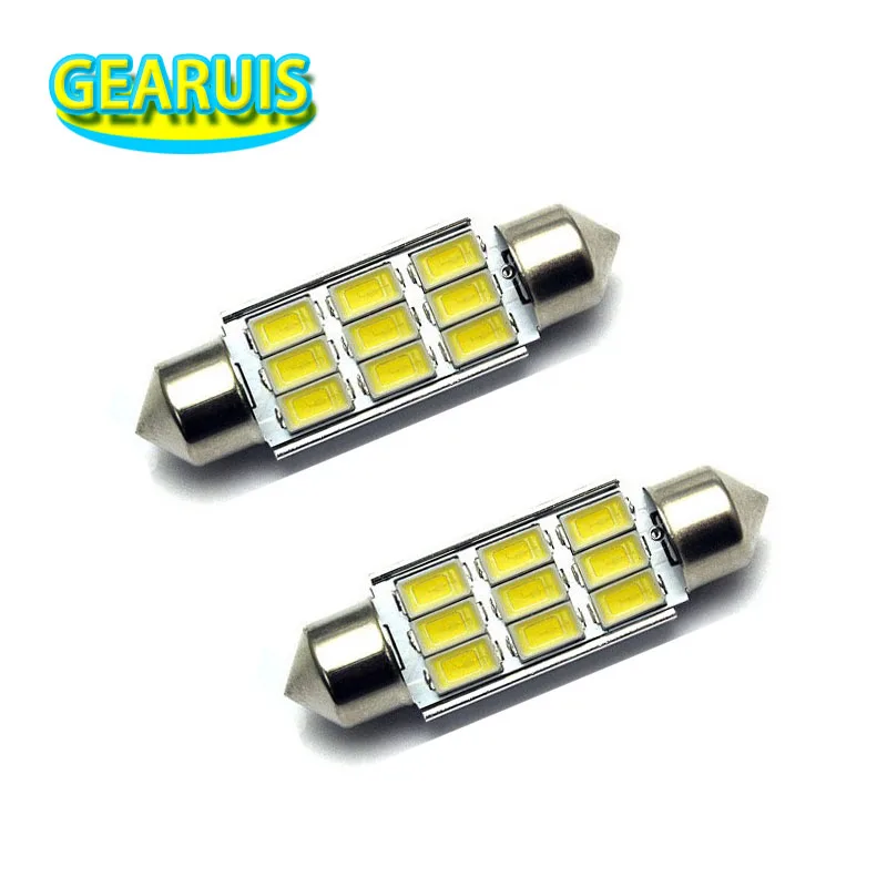 10X Festoon C5W Canbus купольная лампа без ошибок 9 SMD 5630 LED 36 мм 39 41 мм/42 ламсветильник для