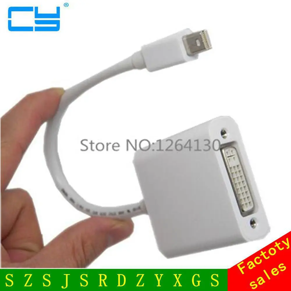 Новый мини-адаптер Displayport DP-DVI Пассивный видеокабель для MacBook Pro Air IMac 1080p |