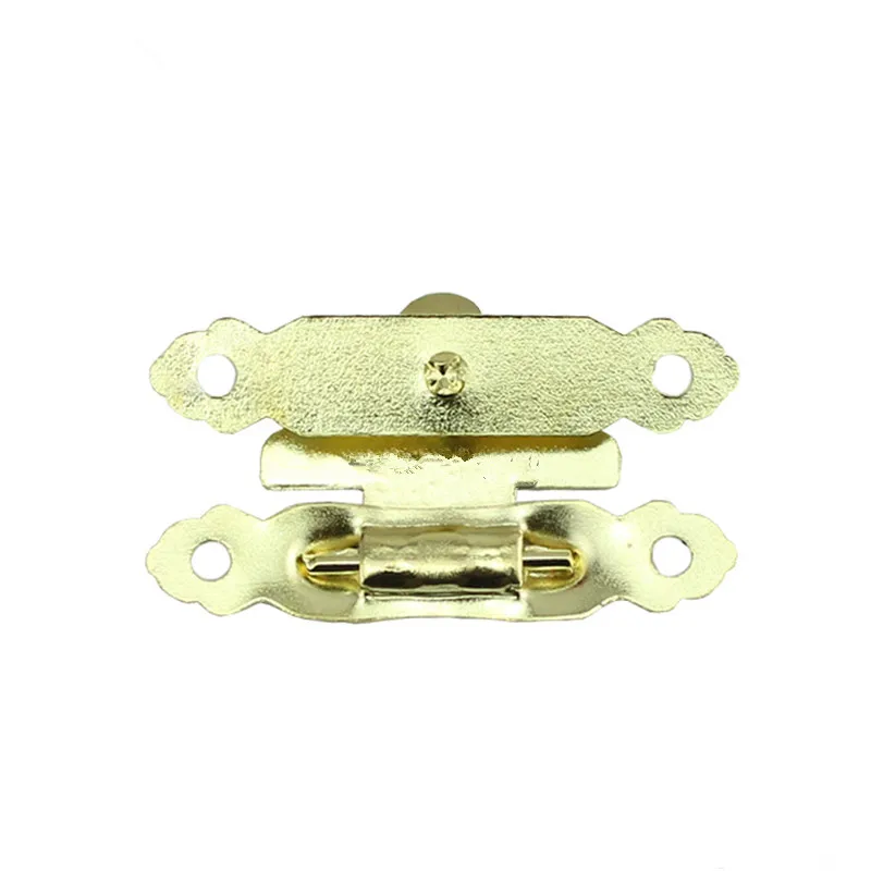 

Wholesale Antique Iron Jewelry Box Padlock Hasp Locked Wooden Wine Gift Box Handbag Buckle Hardware Accessories,Yellow Color