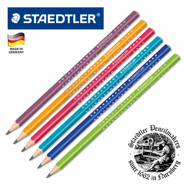 6 шт. Staedtler треугольный карандаш 133 S деревянный ТМ цветов рисование и эскизы