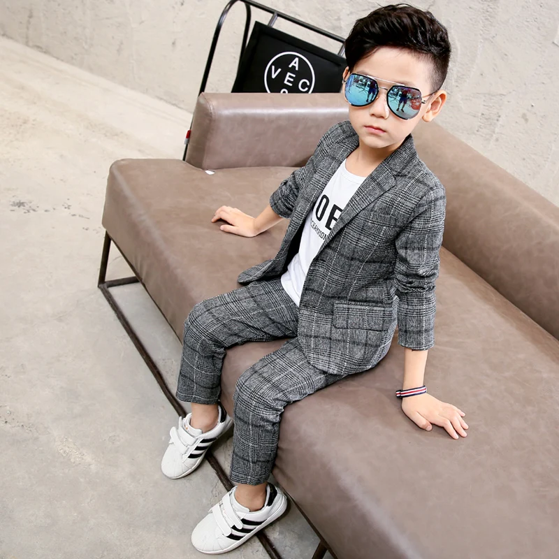 2019 Casual Kids Boys Clothing Set Spring Autumn Clothes Long Sleeve Pullover Solid Sports Suit for Children Tops &amp Pants | Детская