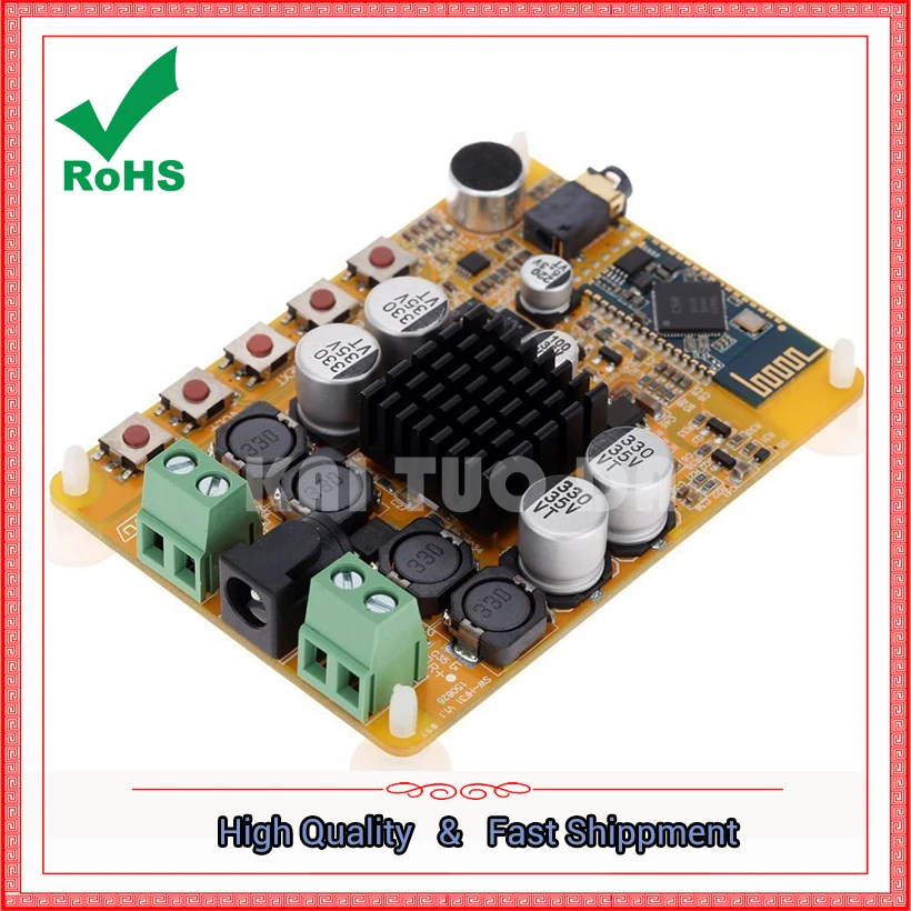 TDA7492 Bluetooth-совместимая Плата усилителя мощности 4 0 2*50 Вт Цифровой усилитель