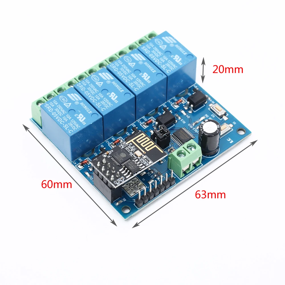 Релейный модуль с Wi-Fi ESP8266 релейный переключатель дистанционным управлением 4