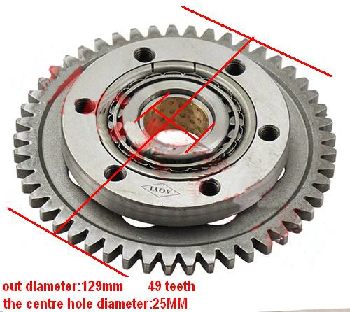 Сцепление для верховой езды LONCIN 250/YP250 300/LINHAI 250 260 ATV 49 зубьев|clutch crystal|clutch volvoclutch pearl |
