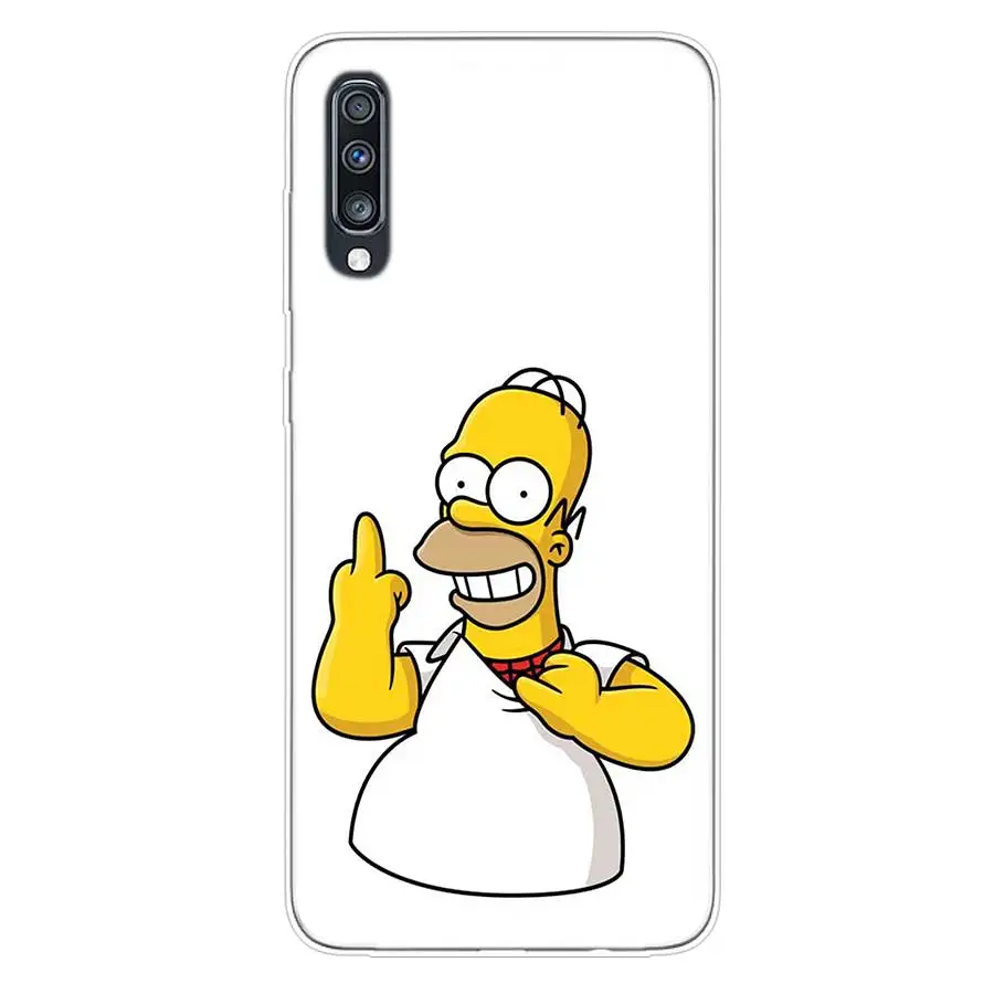 Homero Simpson Soft TPU Case For Samsung Galaxy S10 Plus S10E A70 A50 A30 M40 M30 M20 A60 A40 A20 A10 M10 A20E A80 Cover |