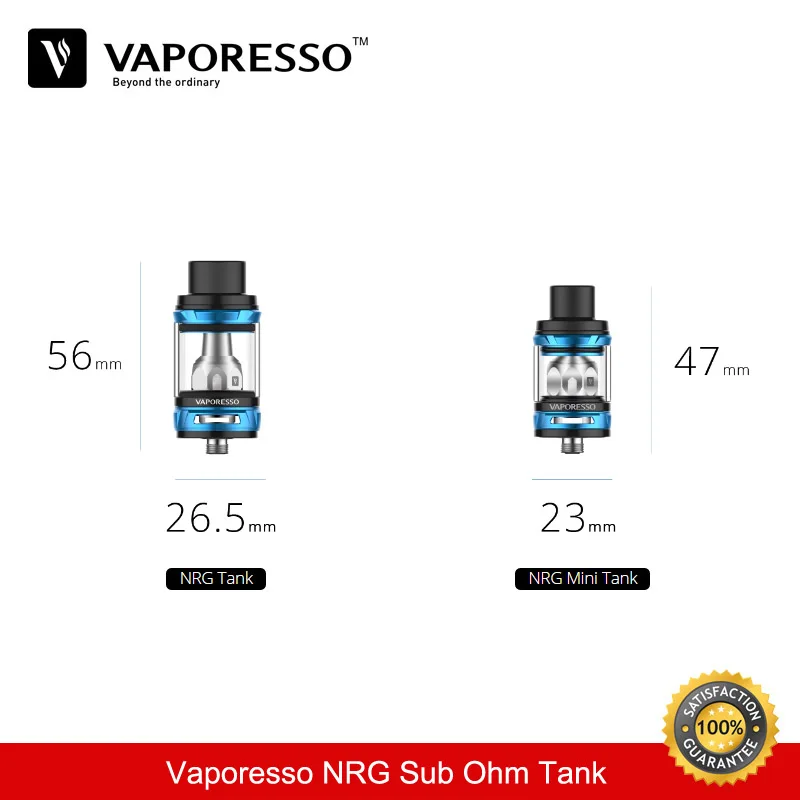 Электронная сигарета Vaporesso NRG Sub Ом бак GT4 GT2 катушка 26 5 мм мл Ремонтопригодный
