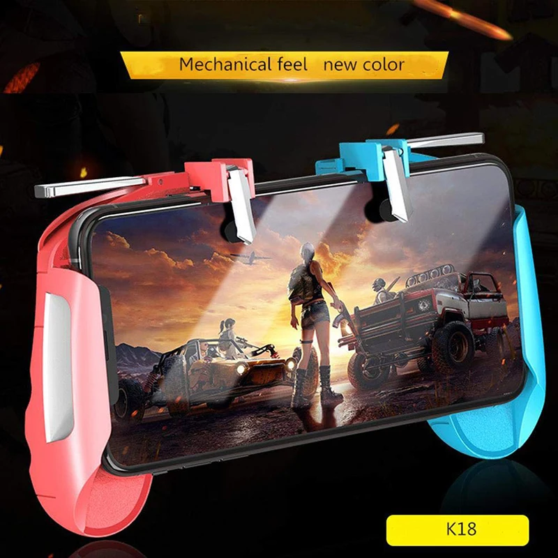 K18 PUBG мобильный игровой триггер для xiaomi iPhone samsung Android IOS телефон джойстик игровой контроллер бесплатный пожарный контроллер Джойстик