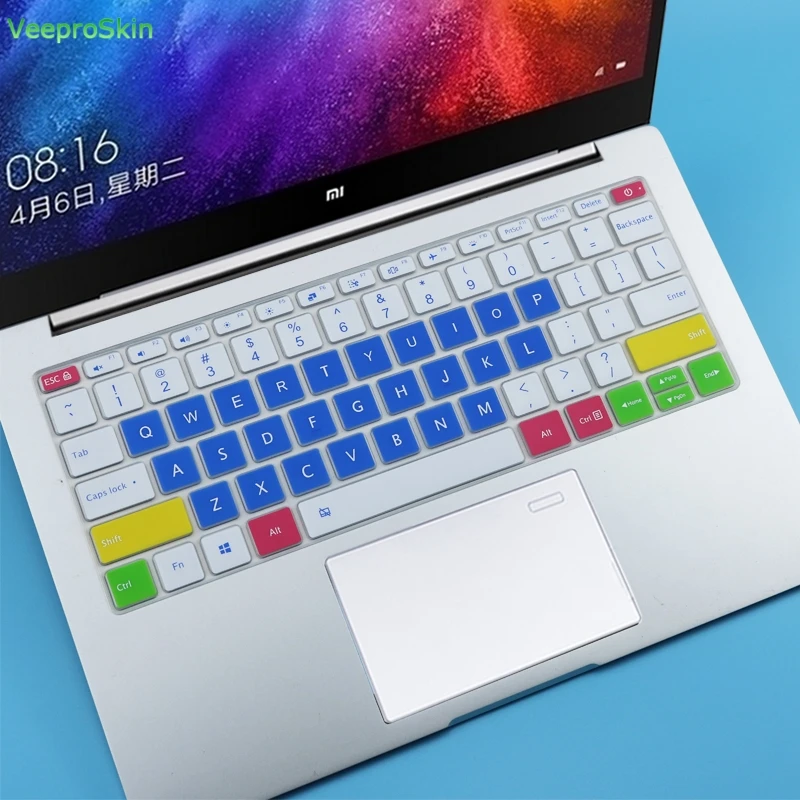 Силиконовый чехол для клавиатуры Xiaomi Mi Air 13 3 дюйма Mibook ноутбук дюймовый защитный