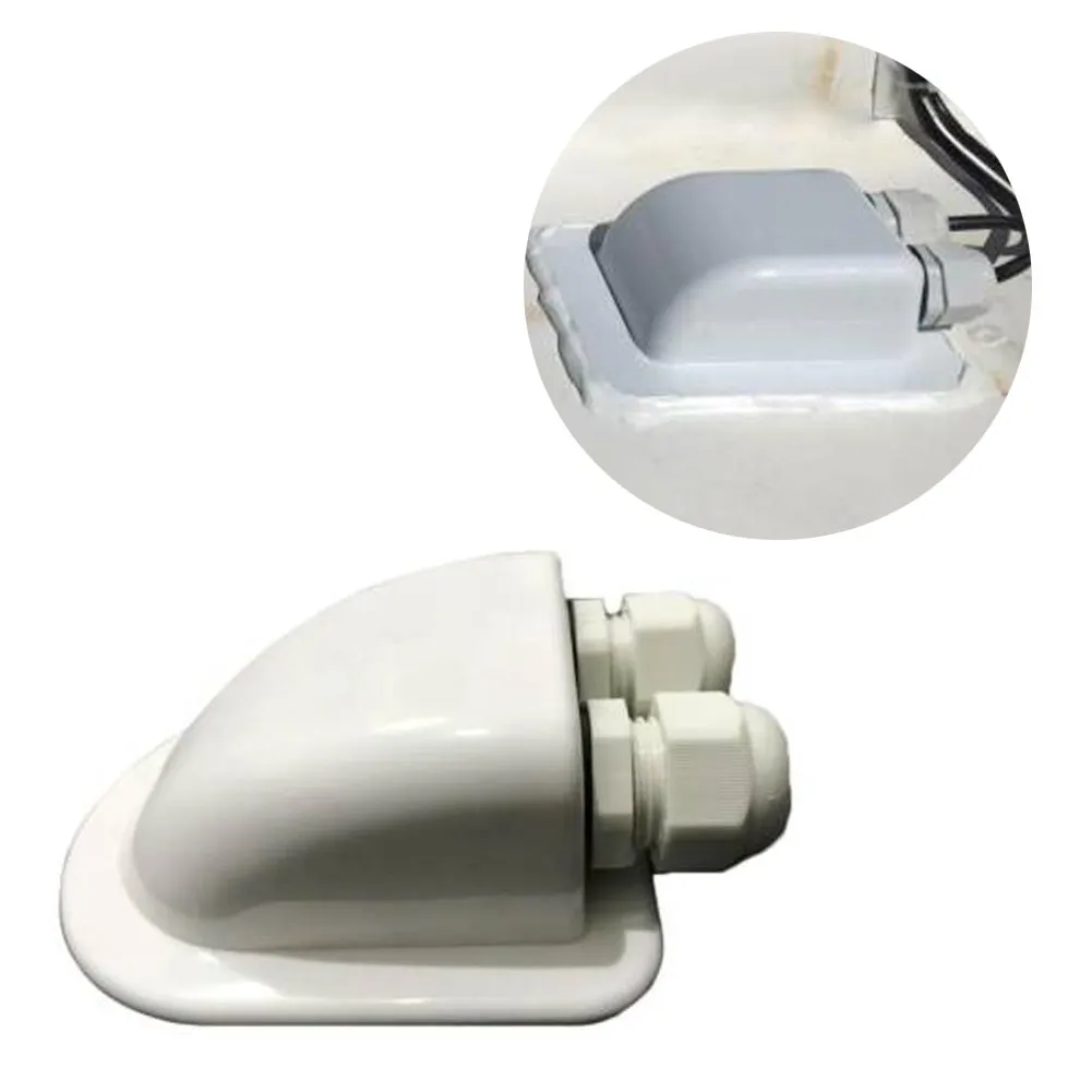 Крепежи для яхты Solar RV ABS кабель входа на крышу двойное отверстие цвет белый |