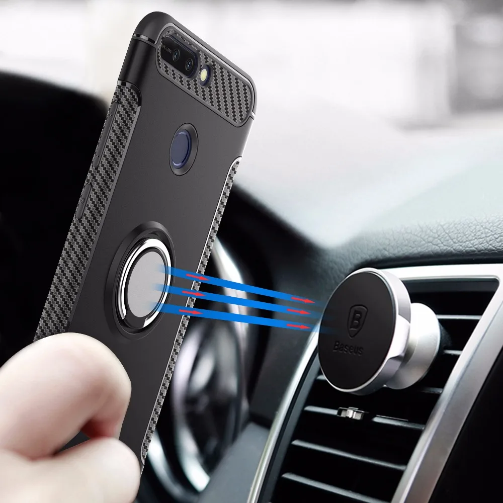 Для Huawei Honor V9 Play V8 V10 чехол Гибридный Силиконовый ПК прочная Броня задняя крышка