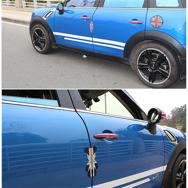 Симпатичная 3D наклейка с медведем защитная кромка двери автомобиля для VW bmw honda MINI