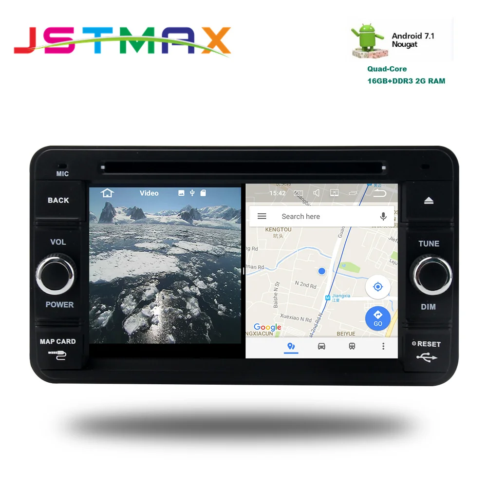 Автомобиль 2din Радио DVD Android 7.1 GPS Navi для Suzuki Jimny 2007 + авторадио навигации головное