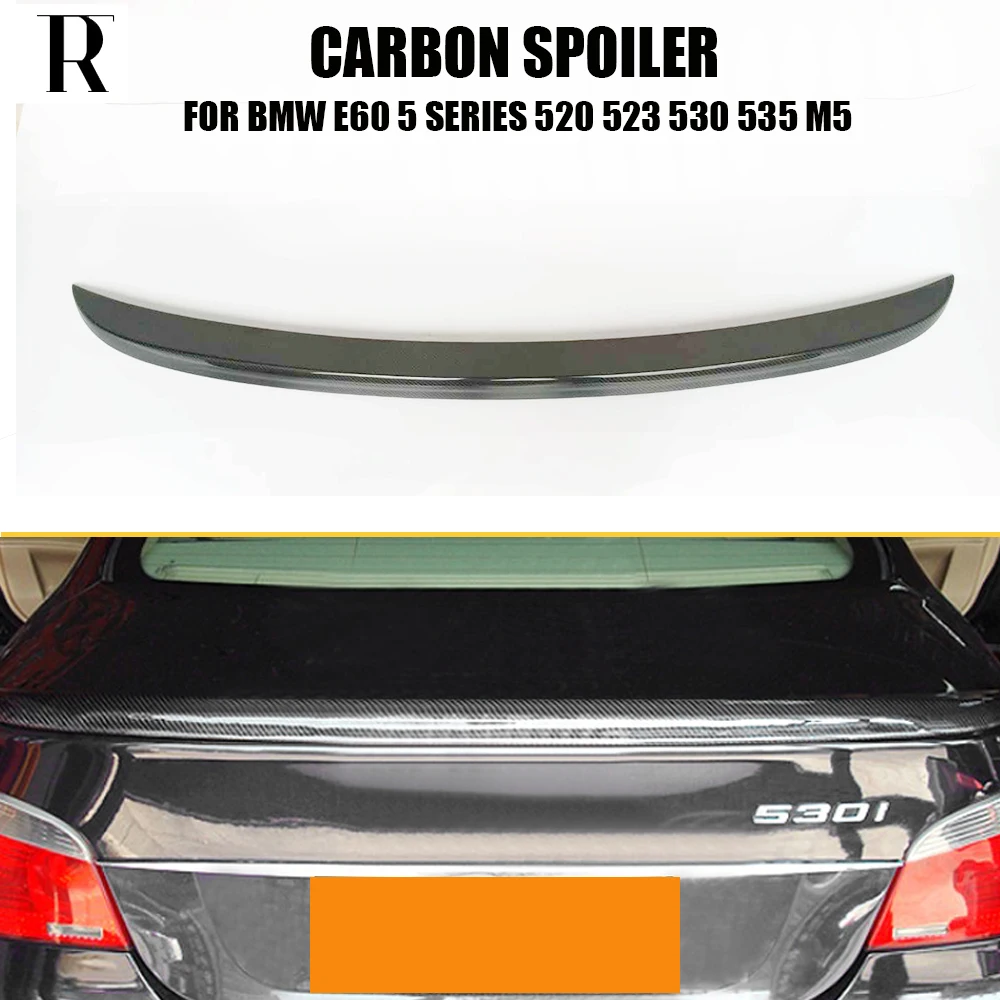 M5 Style E60 спойлер заднего крыла из углеродного волокна для BMW 520i 523i 530i 535i 520d 525d 530d 535d